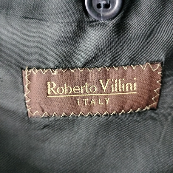 Roberto Villini Made in Italy Super 120's 100% Wool 3-Button Blazer/Suit Jacket - Picture 6 of 8